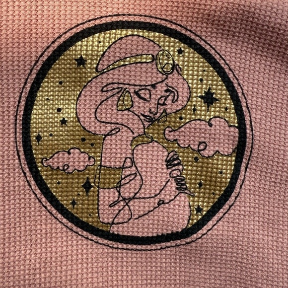 Disney Pink Hooded Sweatshirt with Jasmine Patch - Picture 4 of 14